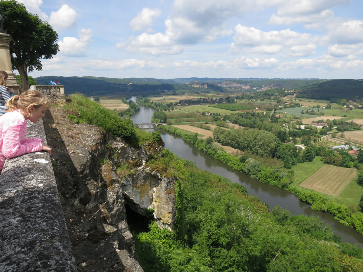 The Dordogne valley — view from the clifftop village of La Roque-Gageac